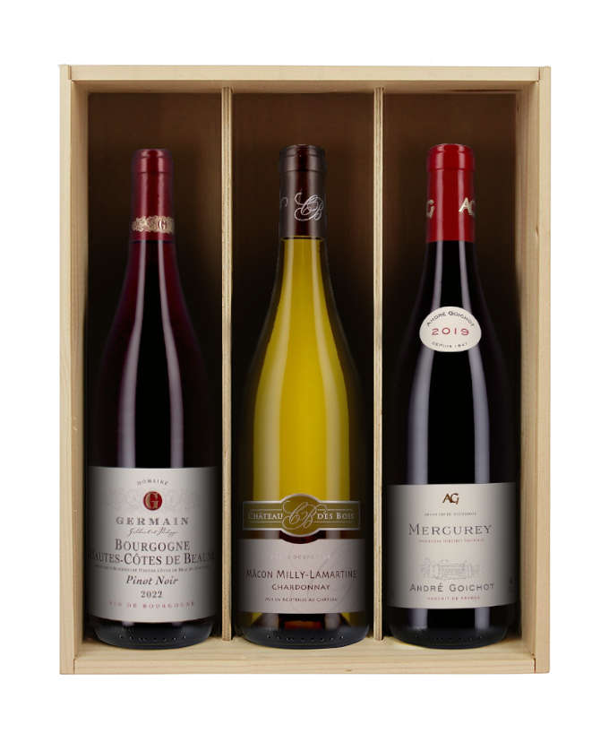 Trio Bourguignon - 3 bouteilles & coffret bois