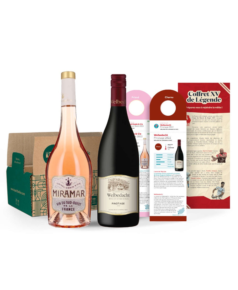 Coffret XV de Légende France vs Afrique du Sud - 2 bouteilles