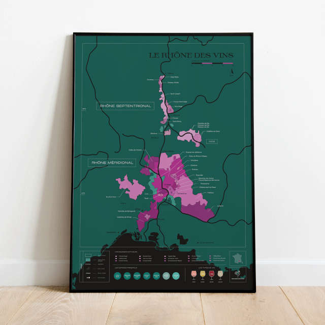 Carte à gratter - Le Rhône des Vins