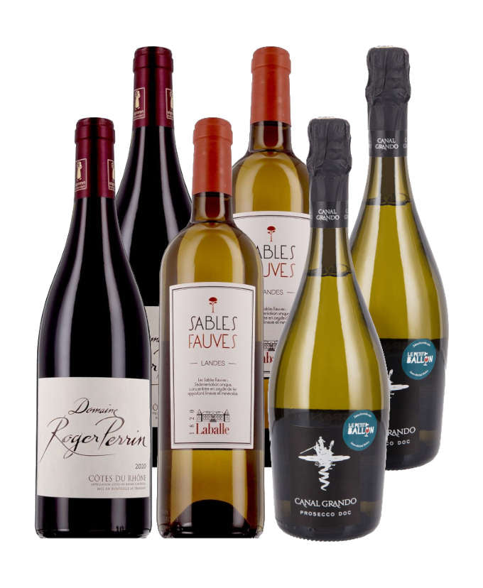 Tables de fêtes Repas Festif - 6 bouteilles