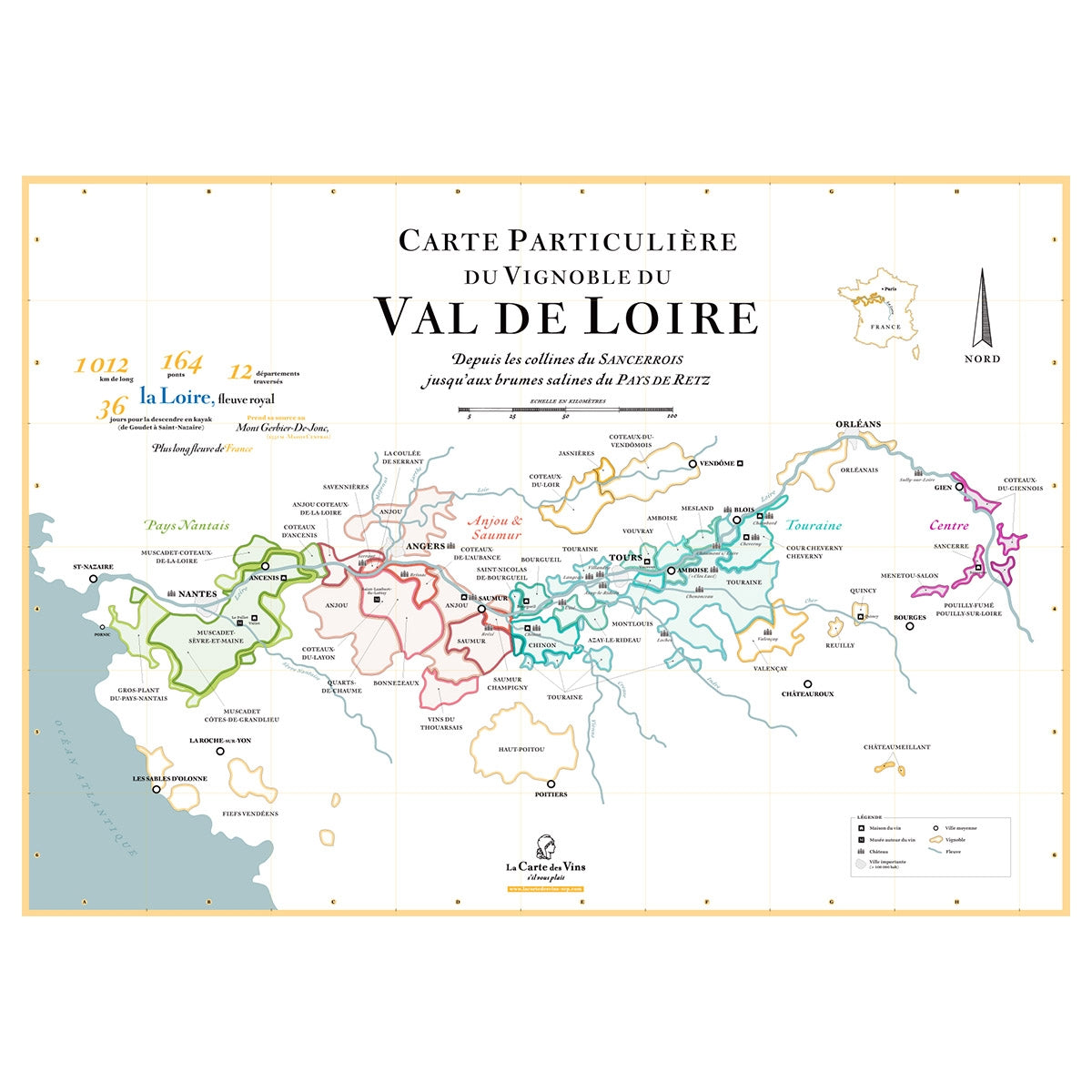 Affiche des vins du Val de Loire