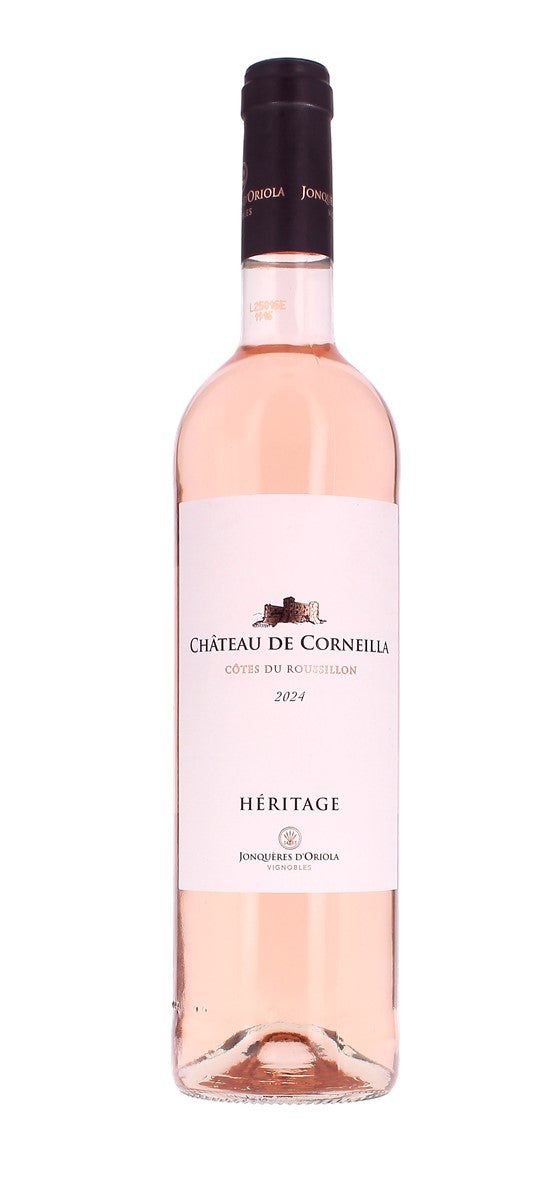 Domaine Jonquères D'Oriola - Château de Corneilla - Héritage - AOP Côtes-du-Roussillon - Rosé - 2024