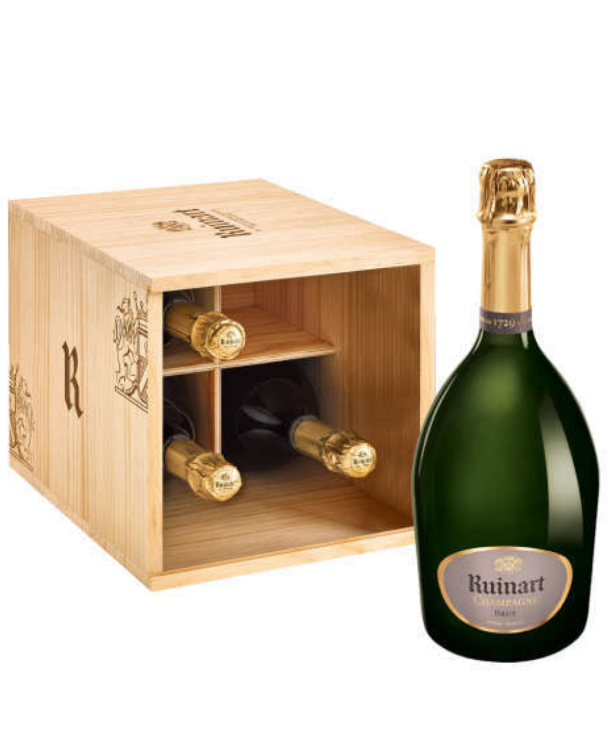 Champagne Ruinart - La caisse Cave R de Ruinart - Blanc
