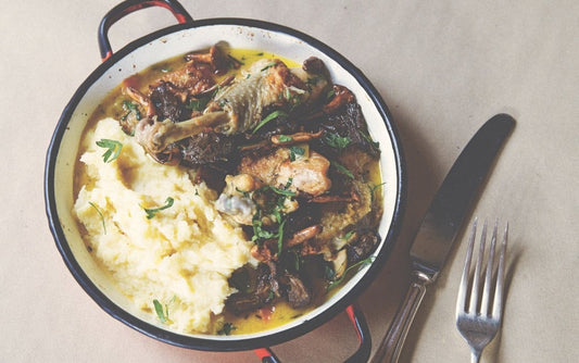 Le poulet de Bresse au morbier d'Androuët