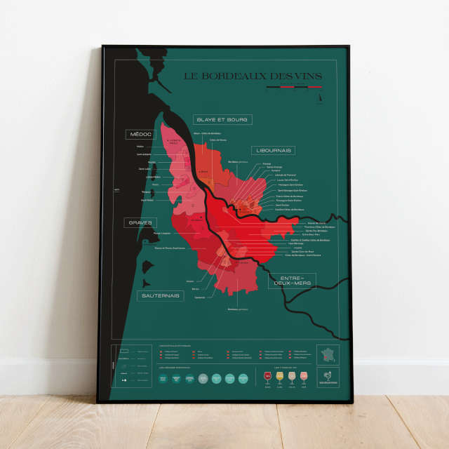 Carte à gratter - Le Bordeaux des vins 