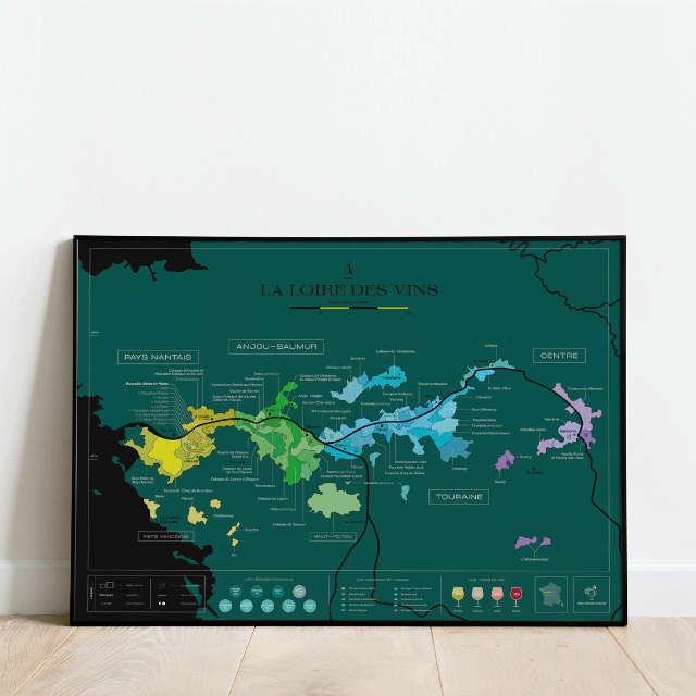 Carte à gratter - La Loire des Vins