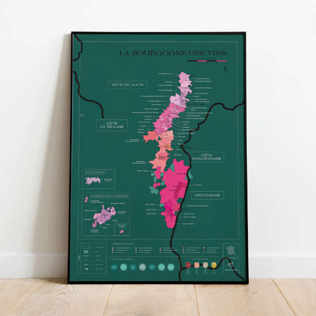 Carte à gratter - La Bourgogne des Vins 