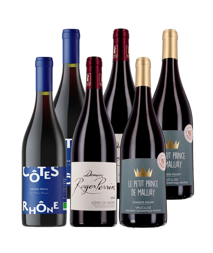 Rhône 100% rouges à prix doux - 6 bouteilles