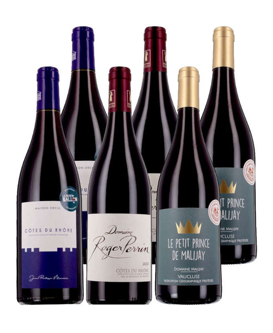 Rhône 100% rouges à prix doux - 6 bouteilles