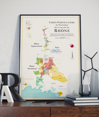 Affiche Les Vins du Rhône