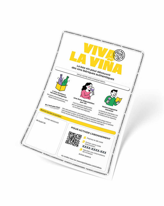 Abonnement Cadeau Viva La Viña