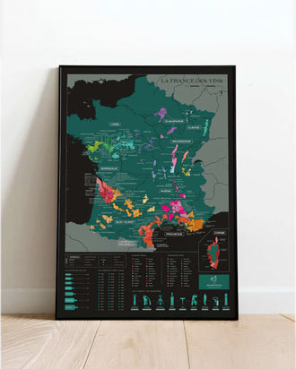 Carte à gratter - La France des Vins