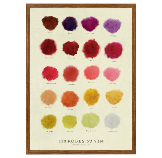 Affiches Les Robes du Vin 50 x 70cm