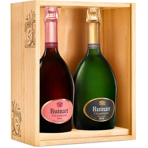 Champagne Ruinart - Coffret Duo R et Rosé - AOP Champagne