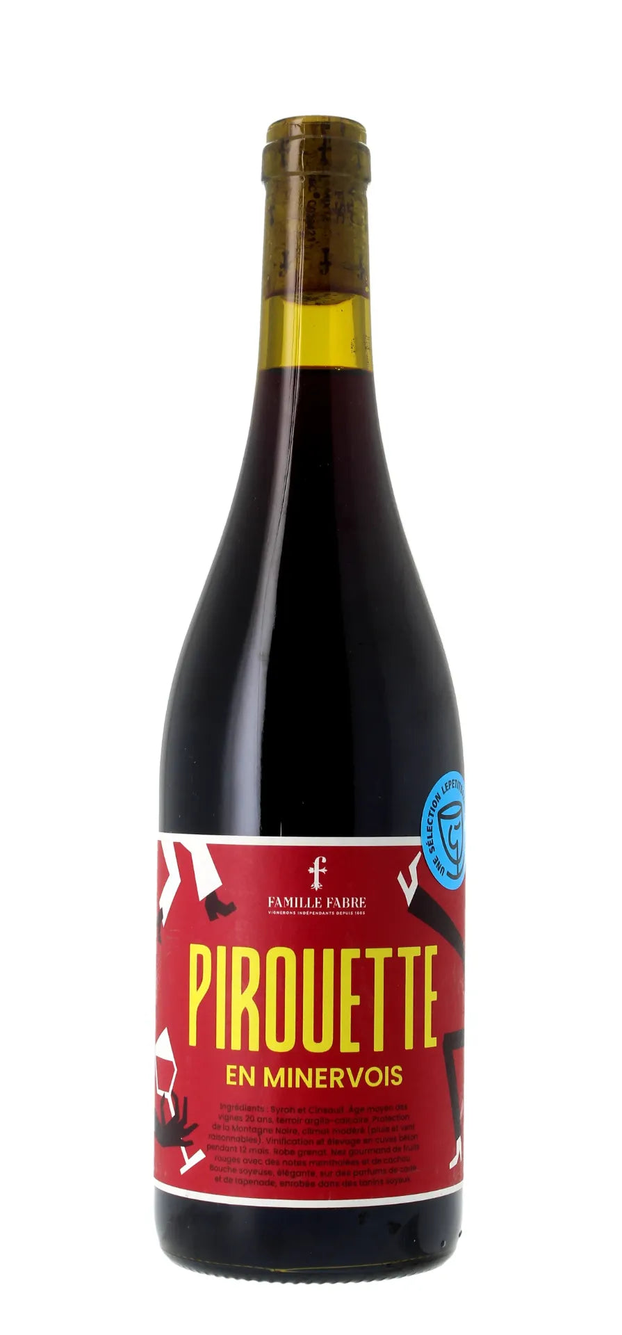 Famille Fabre, Pirouette en Minervois - AOP Minervois - Rouge -