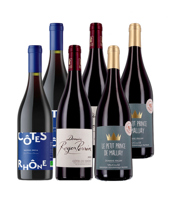 Rhône 100% rouges à prix doux - 6 bouteilles