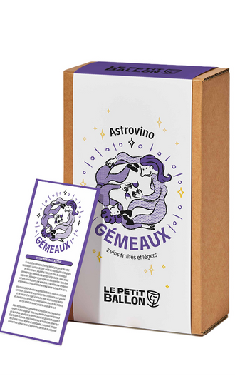 Coffret Astro - Signe Gémeaux - 2 bouteilles