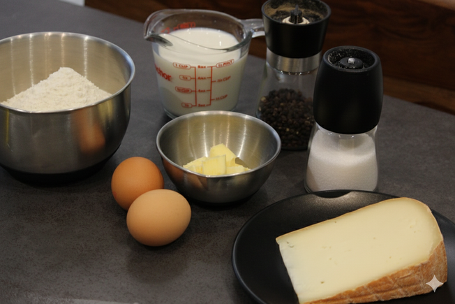 Photo des ingrédients des mini-cannelés