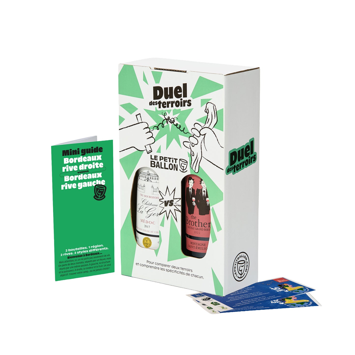 Coffret duel des terroirs Bordeaux