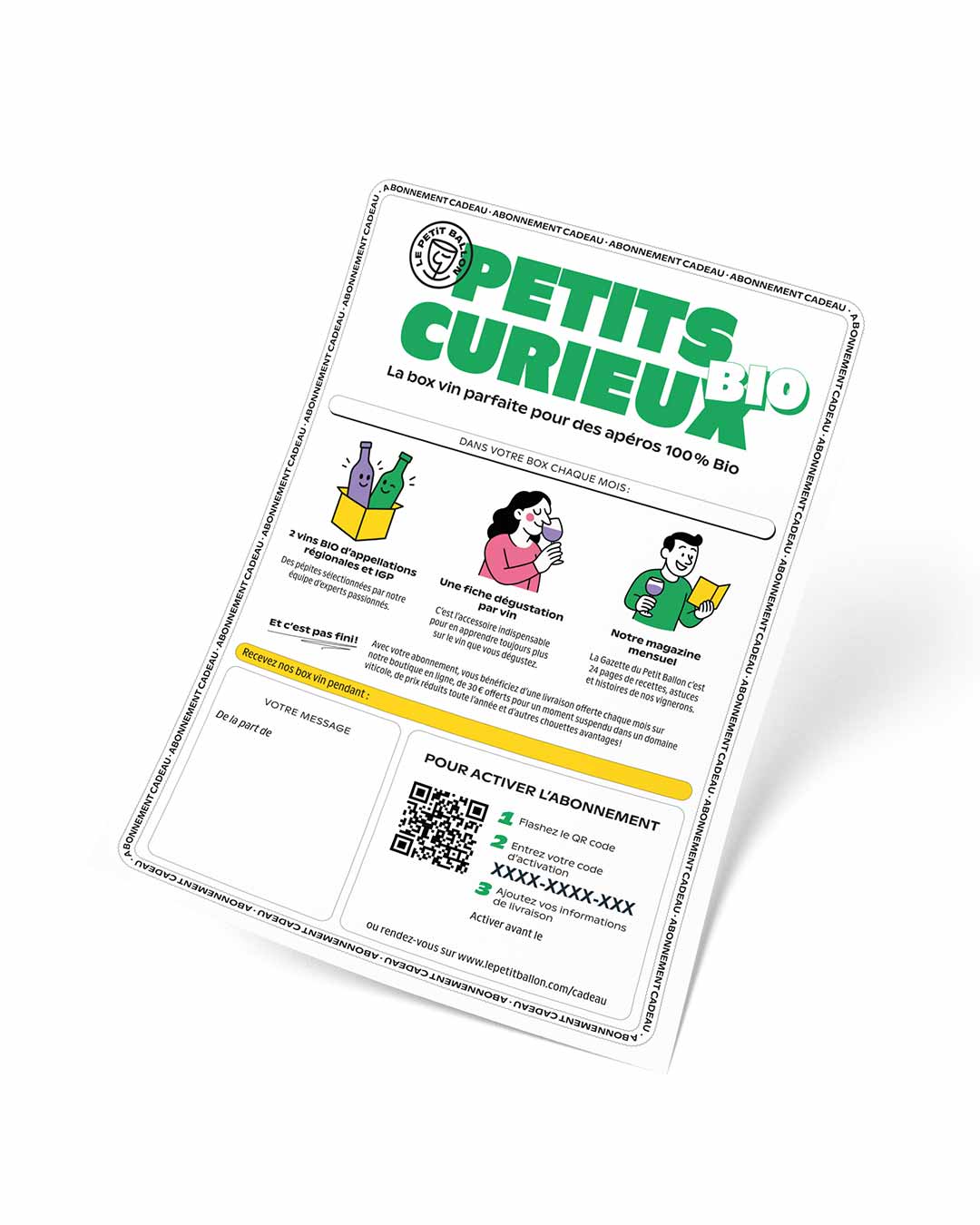 Abonnement Cadeau Petits Curieux Bio