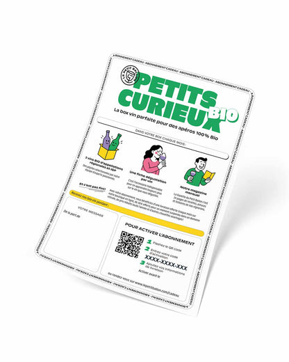 Abonnement Cadeau Petits Curieux Bio
